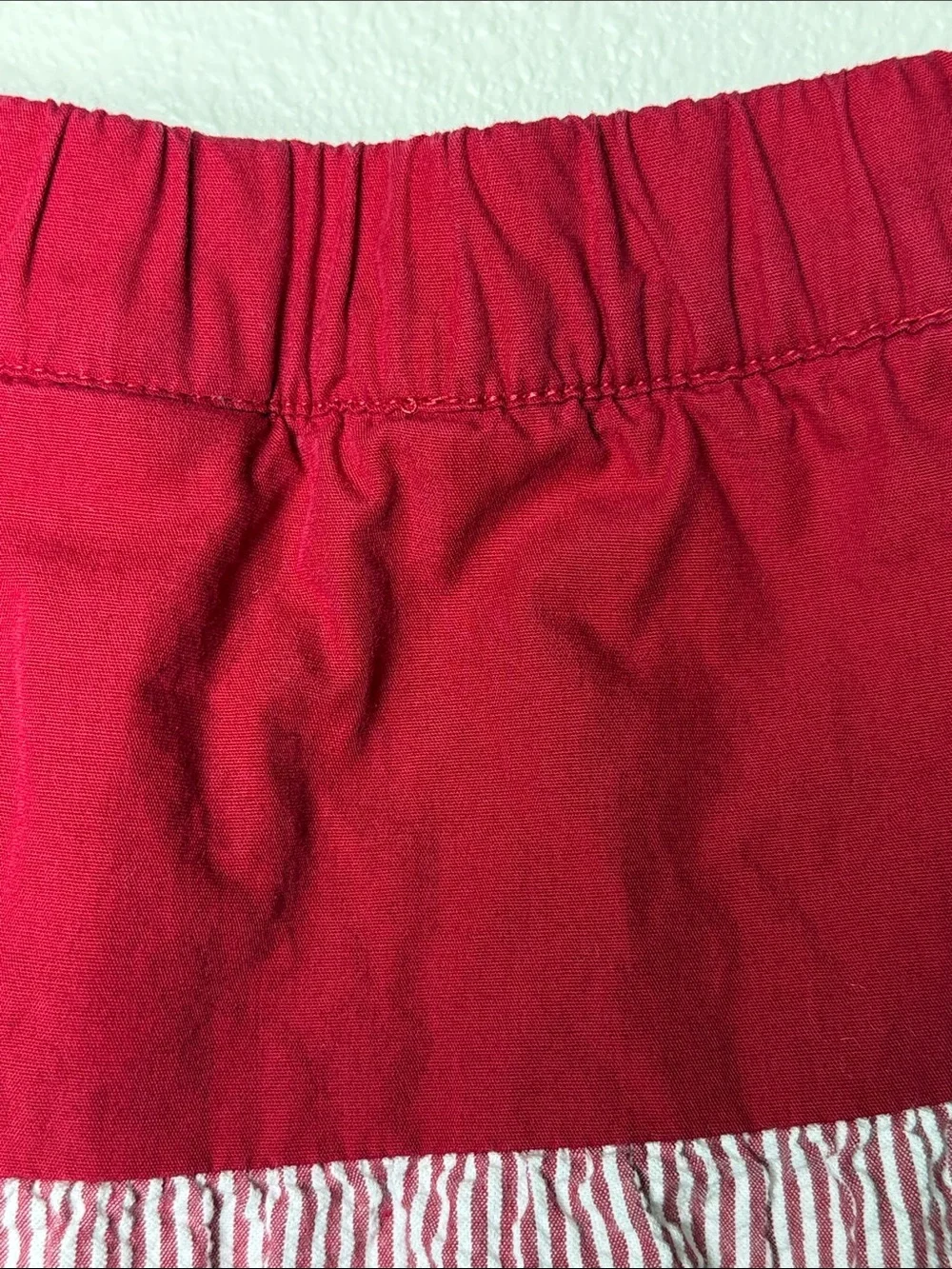 Gymboree Girls 8 Tiered Patriotic Skirt Skort Ruffles Seersucker Stars‎ Stripes